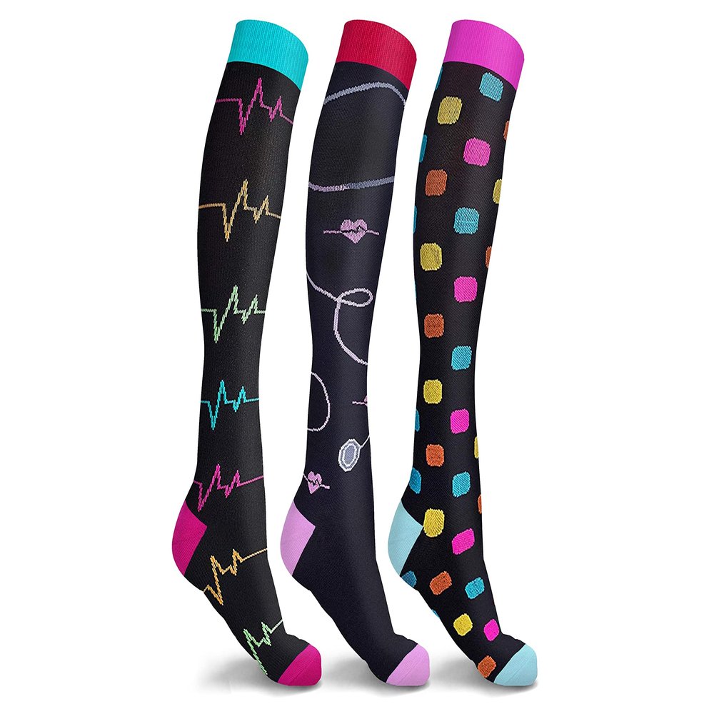 DCF Graduated Compression Socks Elevate Your Comfort and Health, Ideal for Soccer, Running, Nurses and the Perfect Blend of Style and Support for Both Men & Women