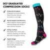 DCF Graduated Compression Socks Elevate Your Comfort and Health, Ideal for Soccer, Running, Nurses and the Perfect Blend of Style and Support for Both Men & Women view 2