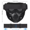 VPZenar Full Face Airsoft Mask and Helmet,Black Tactical Helmet with NVG Mount, Anti Fog Paintball Mask, Detachable Goggles, Cosplay Tactical Protective Gear view 4