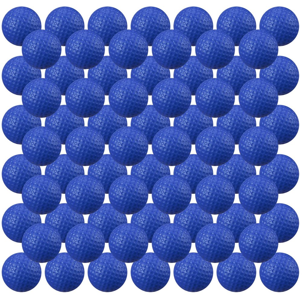 Junkin 80 Pcs Foam Golf Balls Practice Balls Realistic Feel and Flight Sport Training for Indoor or Outdoor Backyard Golf Training(Blue)