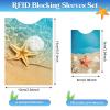 24 Pcs Rfid Blocking Sleeves 18 Credit Cards Protector 6 Rfid Passport Sleeve Debit Card Holder Signal Vault Blocking Anti-skimmer Identity Protective Aluminum Foil view 2