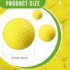 Junkin 80 Pcs Foam Golf Balls Practice Balls Realistic Feel and Flight Sport Training for Indoor or Outdoor Backyard Golf Training(Yellow) view 2