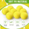 Junkin 80 Pcs Foam Golf Balls Practice Balls Realistic Feel and Flight Sport Training for Indoor or Outdoor Backyard Golf Training(Yellow) view 3