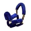 Harrison Howard Horse Halter Fleece Cover Set  Full Coverage Anti-Rub Halter Covers for Horses, Noseband, Chin & Crown Protection, 9-Piece Padding Set Navy view 2
