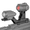ZTFSETD Tactical HY Style Mount Kit II Risers Scope Mount for T1 T2 Comp M5 Red Dot Sight Night Vision Laser Combo Adapter Rail 20mm Mount,Black view 1