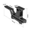ZTFSETD Tactical HY Style Mount Kit II Risers Scope Mount for T1 T2 Comp M5 Red Dot Sight Night Vision Laser Combo Adapter Rail 20mm Mount,Black view 3