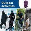 YESLIFE 2 Pieces Balaclava Ski Mask for Men and Women, Winter Face Mask, Shiesty for Skiing, Snowboarding & Motorcycle (Purple+Black) view 3