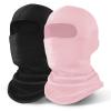 YESLIFE Summer Balaclava Ski Mask, 2 Pieces, Black, Set C view 1