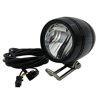 pizarra 6V-80V 24V 36V 48V 60V Universal Compatible 3W 100LUX Bike Electric Bicycle E-Bike Headlight Front Light Light Lamp