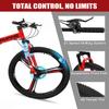 Ktaxon Foldable Mountain Bike 26 Inch Bike 21-Speed Bikes for Adults with Cool Design, Powerful Mechanical Dual Disc Brakes, Double Shock Effect and Ergonomic Cushion (Red) view 2
