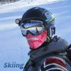 YESLIFE Summer Balaclava Ski Mask, 2 Pieces, Camo Pink view 2