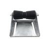 8 inch Boat Trailer Keel Roller with Bracket Assembly Kit Boat Trailer Roller Galvanized Steel Black Rubber view 1