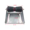 8 inch Boat Trailer Keel Roller with Bracket Assembly Kit Boat Trailer Roller Galvanized Steel Black Rubber view 2
