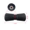 8 inch Boat Trailer Keel Roller with Bracket Assembly Kit Boat Trailer Roller Galvanized Steel Black Rubber view 3