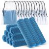 Hosuly 12 Pcs Cooling Towels for Face and Neck 12 x 40 Inch Workout Towels for Gym Fast Drying Hot Weather Sweat Rag Cold Cooling Cloth with 12 Bags Athletes Sport Yoga Golf(Light Blue) view 1