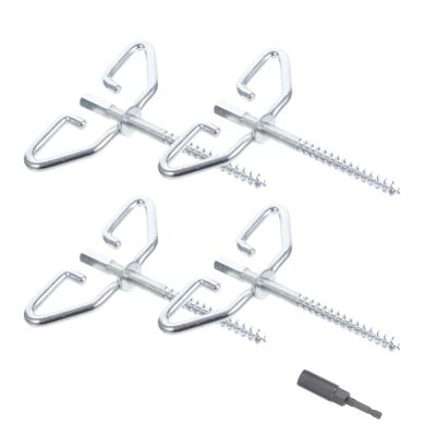 BESPORTBLE 1set Fishing Anchors Tent Fixing Stakes Design for Outdoor Use for Ice Shanty and Shelter Setup