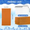 Hosuly 12 Pcs Cooling Towels for Face and Neck 12 x 40 Inch Workout Towels for Gym Fast Drying Hot Weather Sweat Rag Cold Cooling Cloth with 12 Bags Athletes Sport Yoga Golf(Orange) view 2