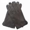 Winter Ladies Real Goatskin Gloves Fleece Lined Warm Touch Screen Driving Button Gloves Black M view 2