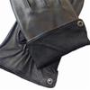 Winter Ladies Real Goatskin Gloves Fleece Lined Warm Touch Screen Driving Button Gloves Black M view 3
