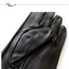 Winter Ladies Real Goatskin Gloves Fleece Lined Warm Touch Screen Driving Button Gloves Black M view 4