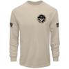Dion Wear American Patriot Military Long Sleeve Men's T-Shirt, Sand, Small view 1