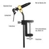 Lixada Fly Tying Tools Kit 5/6PCS with Fly Tying Vise Bobbin Holder Threader Needle Whip Finisher Scissors Fly Tying Kits for Flying Fishing Professionals Beginners view 2