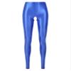 Zaldita Women's Semi Opaque Shiny Oil Stockings Pantyhose Leggings Hollow Out Toeless Tights Pants Royal Blue Medium view 3