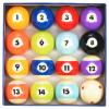 PATIKIL Billiard Balls Set, 2-1/4" Regulation Size Full 16 Professional Billiards Ball, Pool Table Balls for Replacement view 1