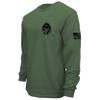Dion Wear American Patriot Military Long Sleeve Men's T-Shirt, Military Green, Large view 2