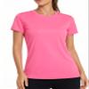 Boladeci Womens Swim Shirt UPF 50+ Sun Protection Clothing Short Sleeve Water SPF Lightweight Quick Dry Plain UV Hiking Tees Tops T-Shirts L Rose Red view 1