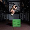 Incline Gymnastics Mat Gymnastics Mat 48x24 Inch Folding Incline Gymnastics Mat with Handle for Kids' Indoor/Outdoor Exercise, Tumbling, Skill Training, Gym Exercise, Cheese Mat, Gymnastics Wedge (Light Blue) view 2