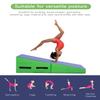 Incline Gymnastics Mat Gymnastics Mat 48x24 Inch Folding Incline Gymnastics Mat with Handle for Kids' Indoor/Outdoor Exercise, Tumbling, Skill Training, Gym Exercise, Cheese Mat, Gymnastics Wedge (Light Blue) view 3