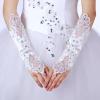 PENINSULA LOVE Girls First Communion Gloves Flower Girls Fingerless Mittens Lace Princess Dress Gloves for Wedding 8-15 Yrs view 3