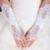 PENINSULA LOVE Girls First Communion Gloves Flower Girls Fingerless Mittens Lace Princess Dress Gloves for Wedding 8-15 Yrs view 4