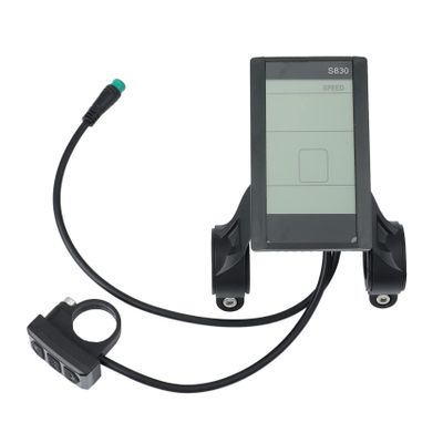 Latwne S830 24V 36V 48V LCD Display Screen for Electric Bicycle Ebike Meter Panel Universal with USB Cycling Parts,Waterproof