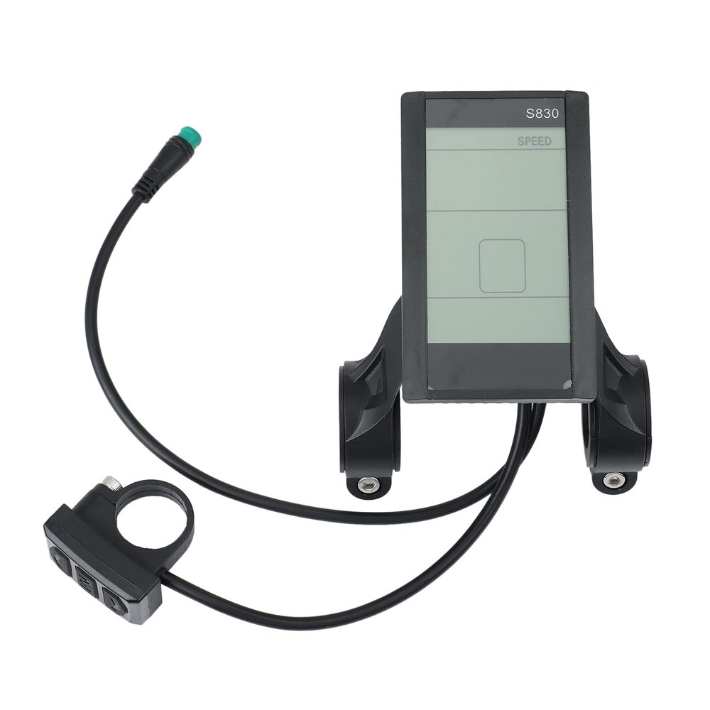 Latwne S830 24V 36V 48V LCD Display Screen for Electric Bicycle Ebike Meter Panel Universal with USB Cycling Parts,Waterproof