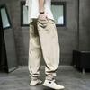 JEsilunmaMY Harem Pants for Men Lightweight Ice Silk Athletic Jogger Sweatpants Loose Casual Summer Lounge Pants with Pocket (Khaki,3X-Large) view 2