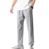 JEsilunmaMY Straight Sweatpants for Men Spring Soft Comfy Casual Trousers with Pockets Athletic Running Jogger Lounge Pants (Grey,Medium)