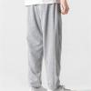 JEsilunmaMY Straight Sweatpants for Men Spring Soft Comfy Casual Trousers with Pockets Athletic Running Jogger Lounge Pants (Grey,Medium) view 3