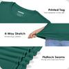 Boladeci Womens Swim Shirt UPF 50+ Sun Protection Clothing Short Sleeve Water SPF Lightweight Quick Dry UV Hiking Tees Tops T-Shirts L Emerald Green view 4