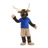 Brown reindeer Costume Mascot Cartoon Adult Cosplay view 2