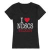 I Love NDSCS Wildcats Women's Tee T-Shirt - Black, XX-Large view 1