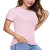 Boladeci Workout Shirts for Women Short Sleeve Swim Shirts UPF 50+ Sun Protection UV Shirts Rashguard SPF Clothing Cooling Hiking Shirt L Light Pink view 1