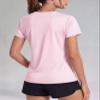 Boladeci Workout Shirts for Women Short Sleeve Swim Shirts UPF 50+ Sun Protection UV Shirts Rashguard SPF Clothing Cooling Hiking Shirt L Light Pink view 2