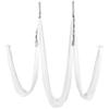 Kojem 13.12 Yards Aerial Silk Fabric Yoga Swing Kit For Fitness Yoga Inversions Flexibility Core Strength White view 2