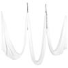 Kojem 13.12 Yards Aerial Silk Fabric Yoga Swing Kit For Fitness Yoga Inversions Flexibility Core Strength White view 4