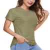 Boladeci Short Sleeve Tops for Women Summer UPF 50+ Sun Protection Clothing UV SPF Lightweight Crew Neck Hiking Swim Shirts Rash Guard M Dull Green view 1
