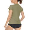 Boladeci Short Sleeve Tops for Women Summer UPF 50+ Sun Protection Clothing UV SPF Lightweight Crew Neck Hiking Swim Shirts Rash Guard M Dull Green view 2