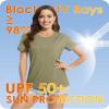 Boladeci Short Sleeve Tops for Women Summer UPF 50+ Sun Protection Clothing UV SPF Lightweight Crew Neck Hiking Swim Shirts Rash Guard M Dull Green view 3
