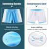 APTRO Men's Swim Trunks with Compression Liner 5 Inch Bathing Suit Beach Swimsuits #C227 S view 4